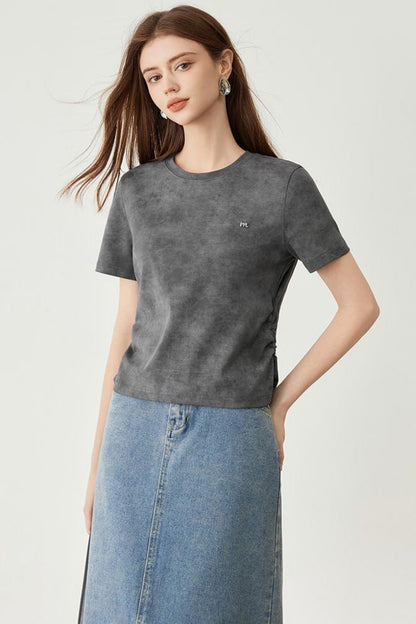 Round Collar Half Sleeve T-Shirt