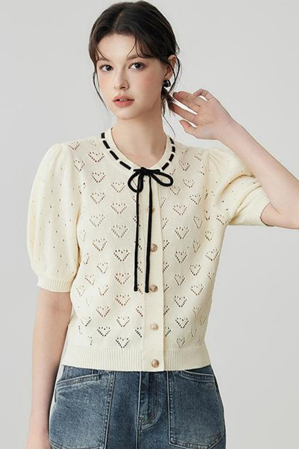 Elegant Puff Sleeve Sweater