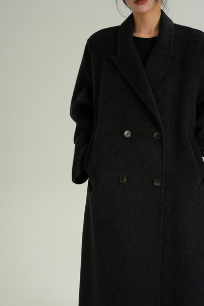 Double-Sided Wool Suit Coat