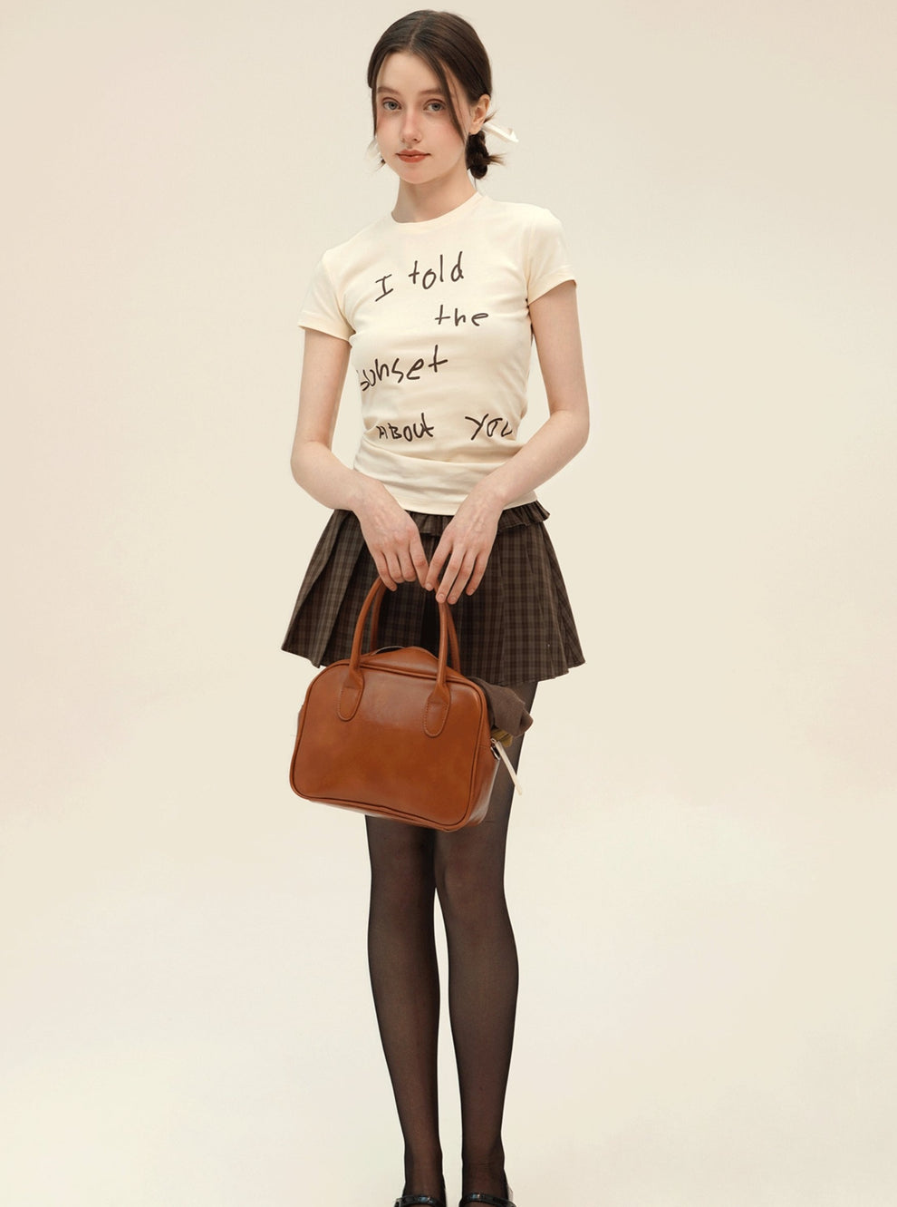 Vintage Loose Fit Letter Print T-Shirt