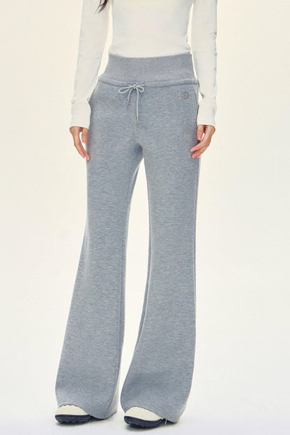 Drawstring Flare Sport Pants