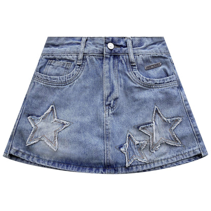 Vintage Denim Mini Skirt