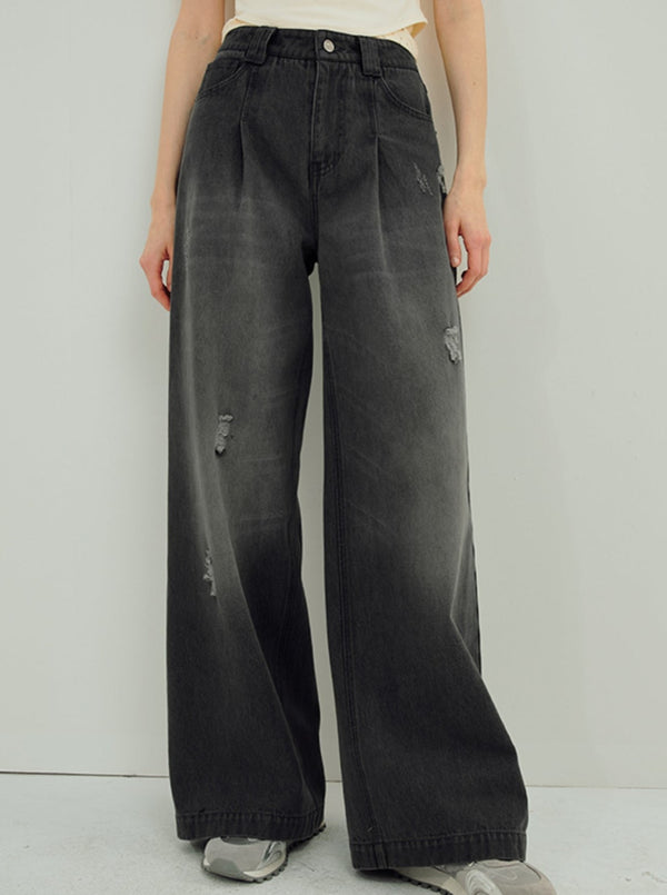 Rippe Wide-Leg Jeans