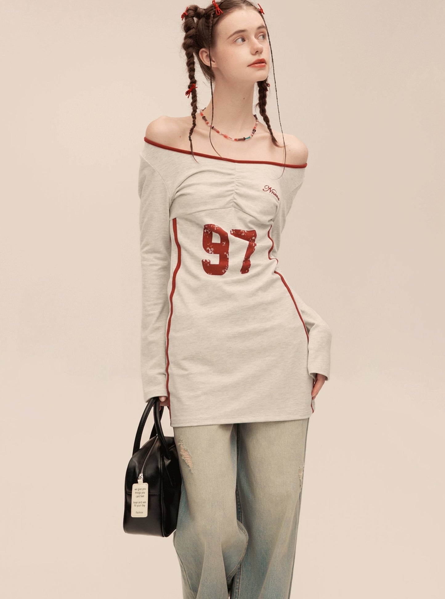 Retro Slotted Neck Sporty Dress