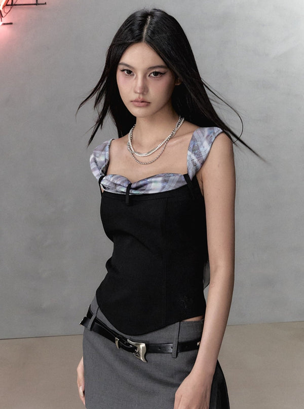 Cropped Bandeau Slim Top