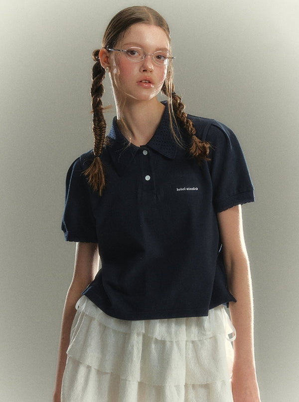 White Polo Cotton Short Sleeve T-Shirt