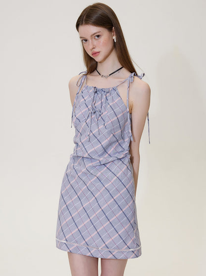 Plaid Slip Dress