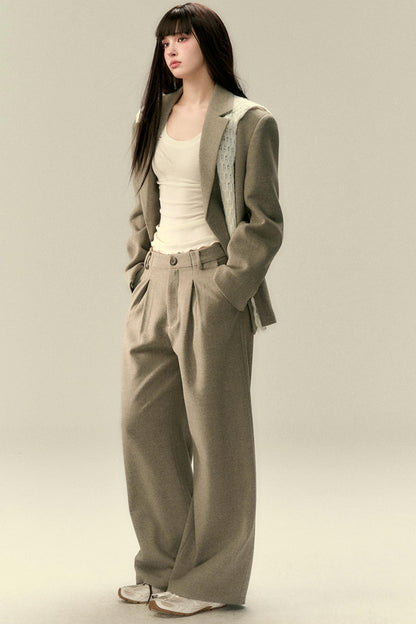 Elegant Wool Dress Trousers
