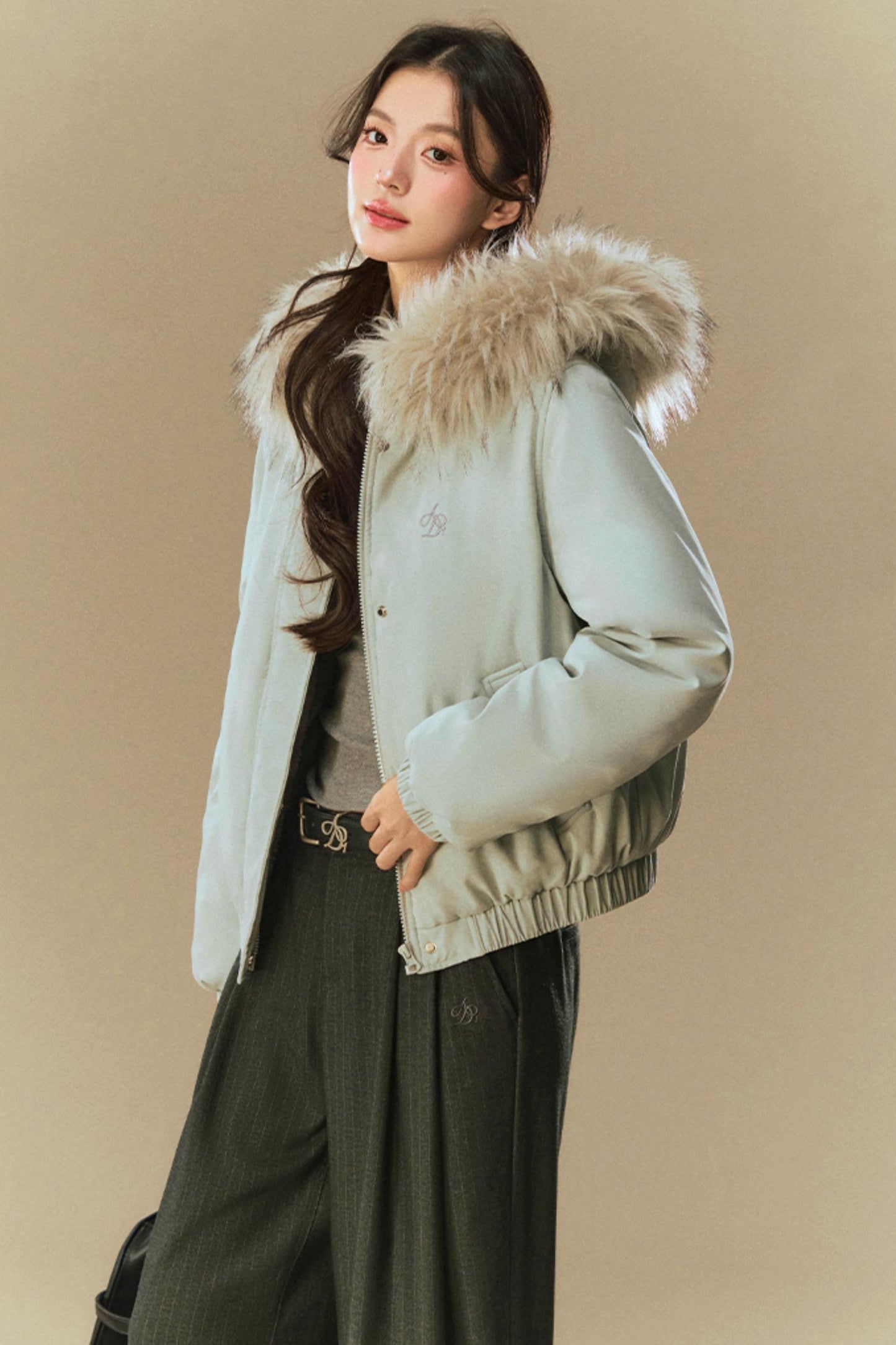 Cotton Fur Hood Winter Jacket