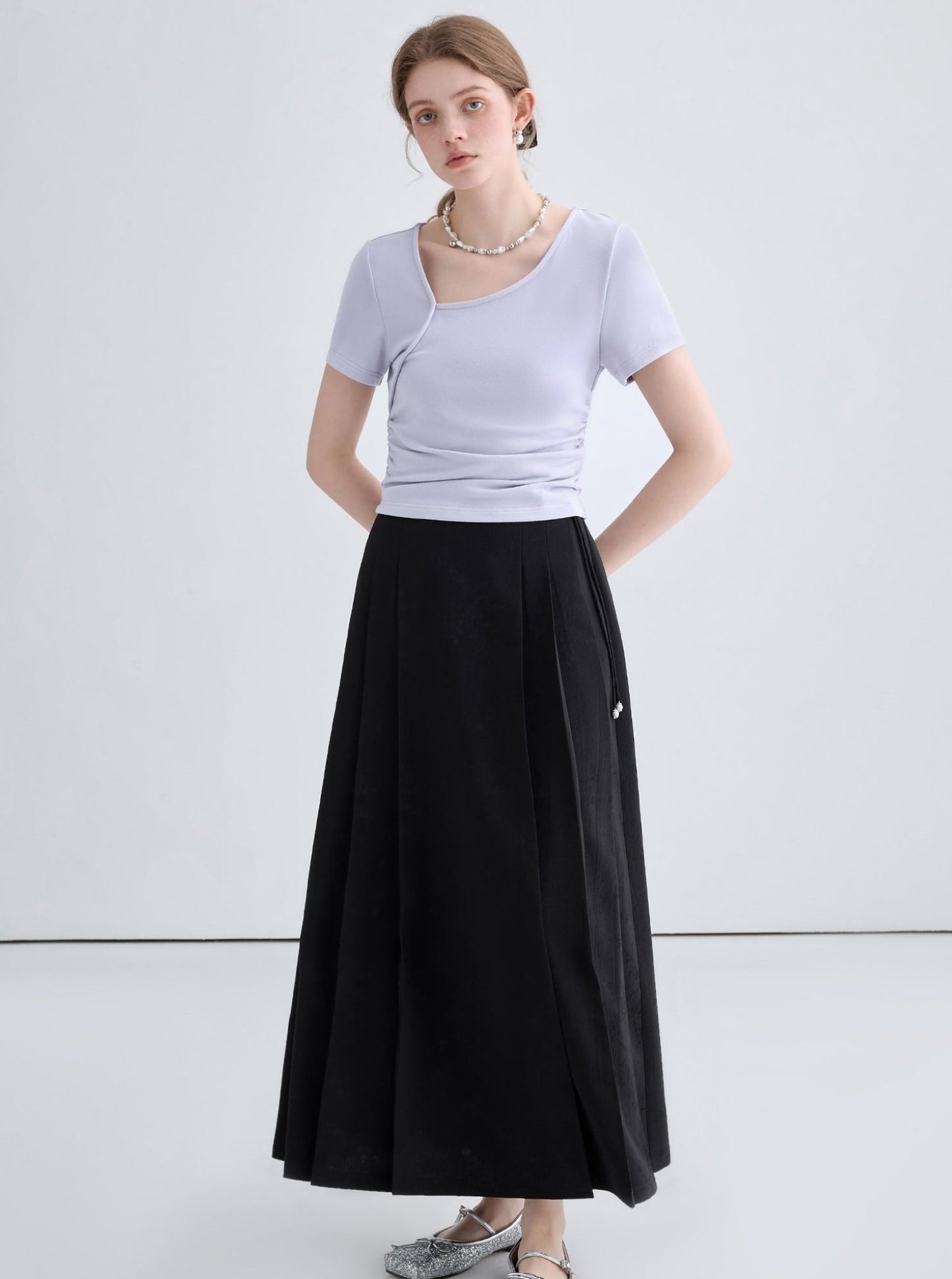 Chinese Dark Pattern Jacquard Skirt