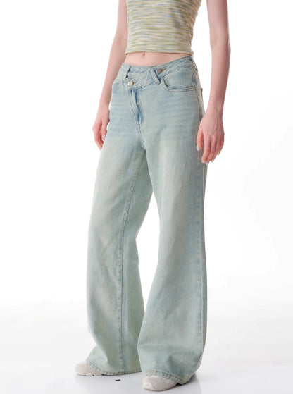 Slim Flared Straight Leg Jeans Pants