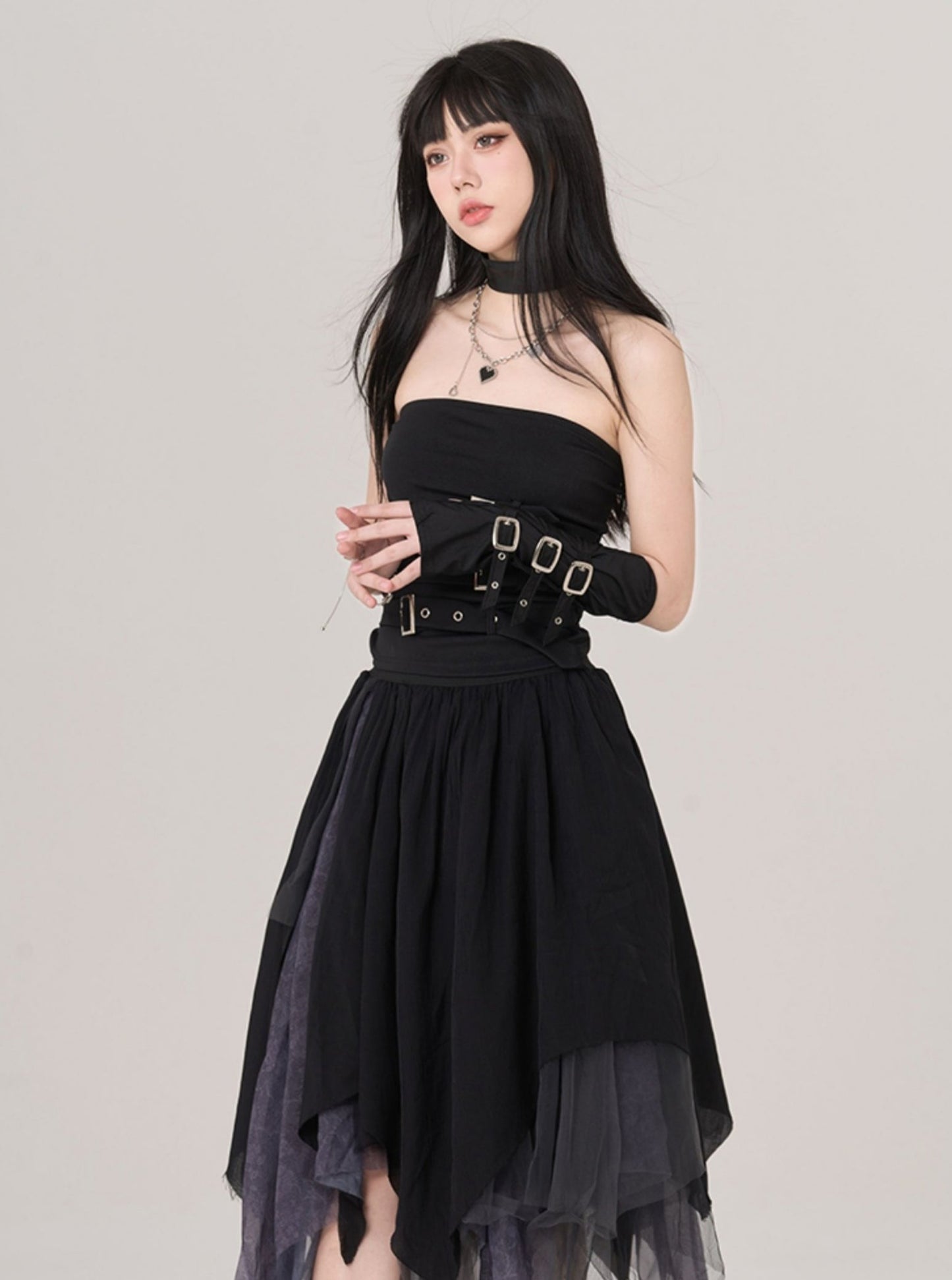 Irregular Multi-Layer Mesh Skirt