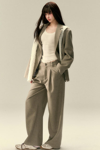 Elegant Wool Dress Trousers