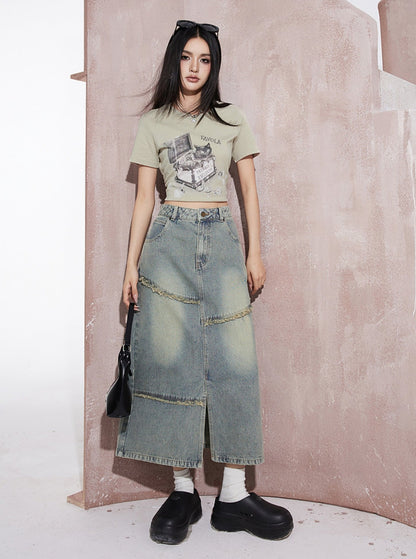 Fairy Pocket Denim Skirt