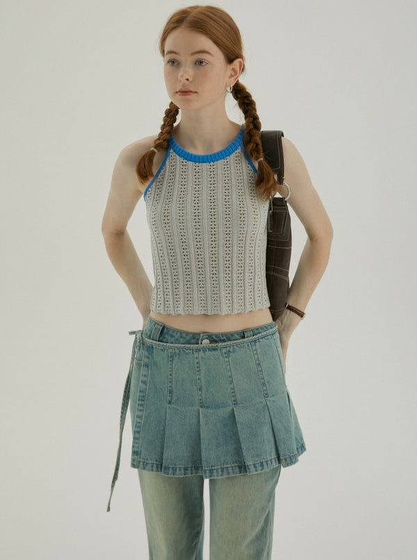 Retro Cut-Out Suspender Top