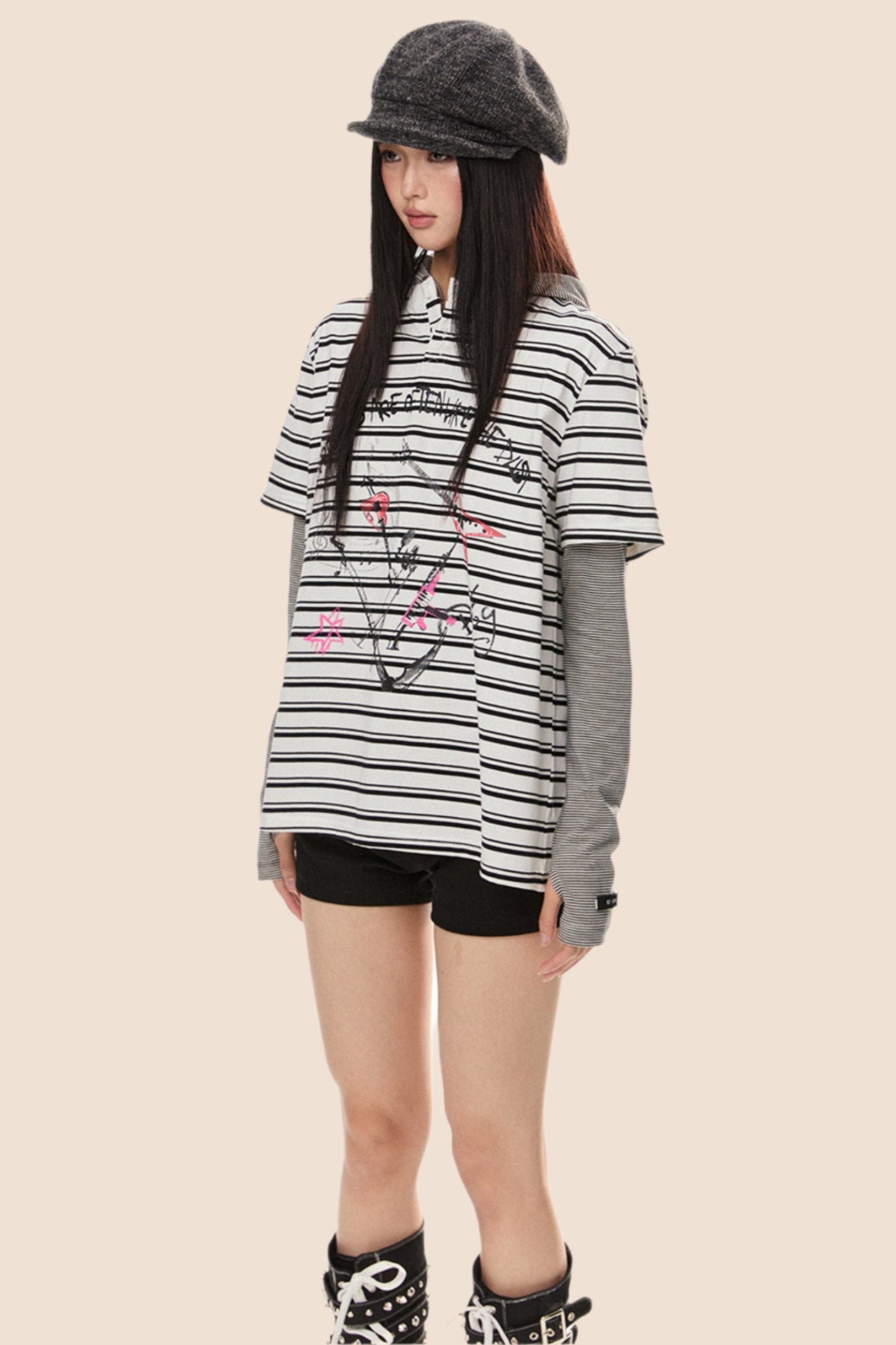 Stripe Loose T Shirt
