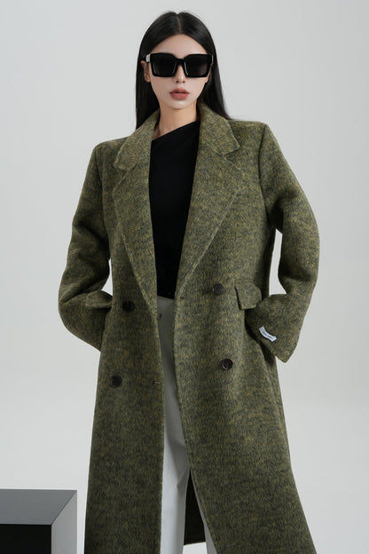 Reversible Tweed Wool Coat