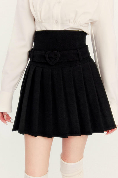 Dark Japanese High Waist Pleated Skirt