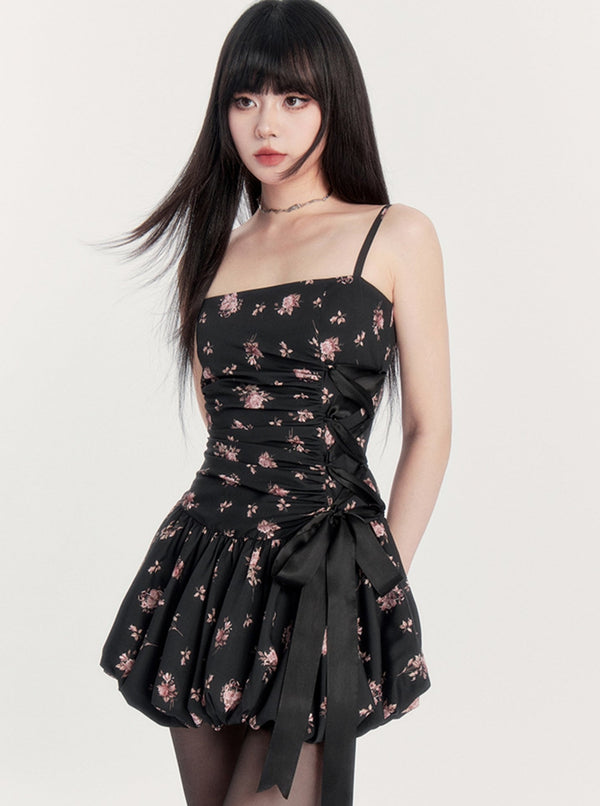 Floral Satin Slip Dress