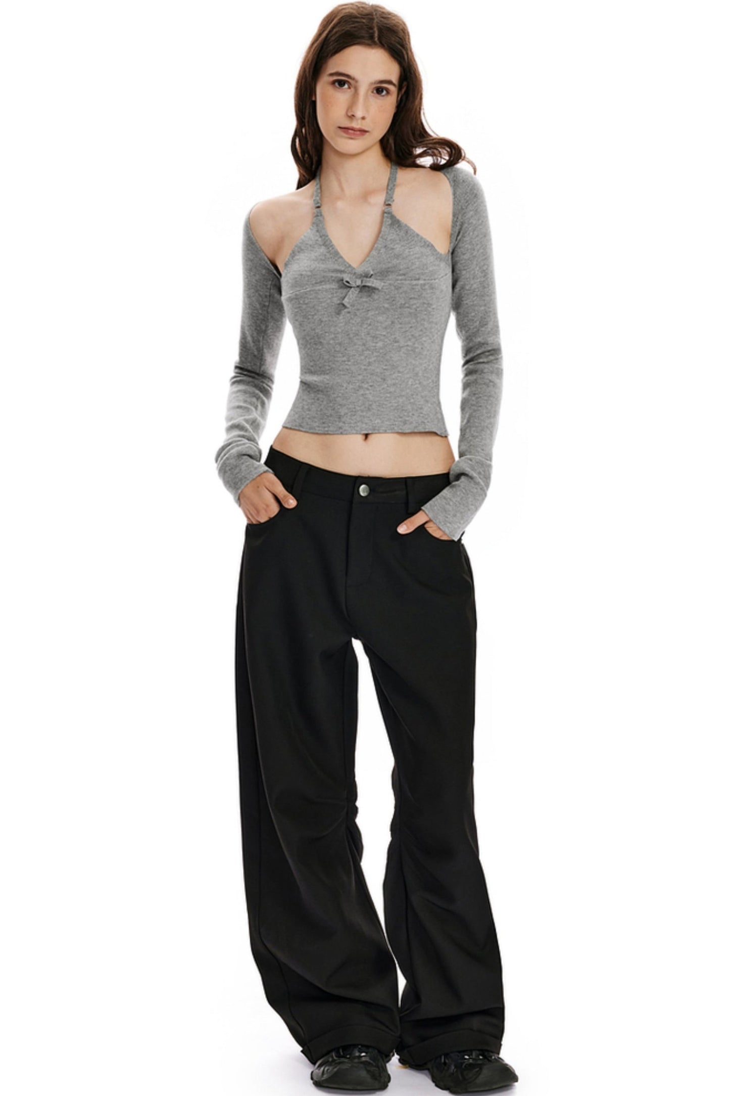 Casual Wide Leg Banana Pants