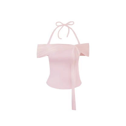 One-Shoulder Mesh Top