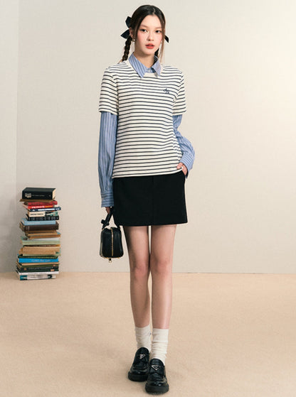 Striped Crew Neck T-Shirt