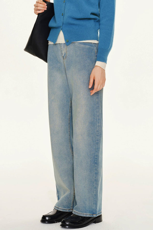 Blue Vintage Straight Jeans