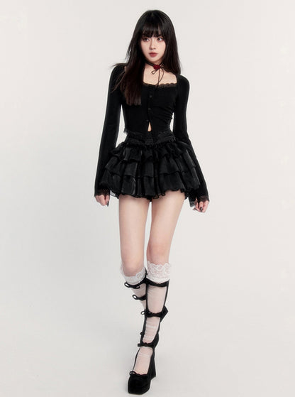 Rebellious Black Cake Skirt