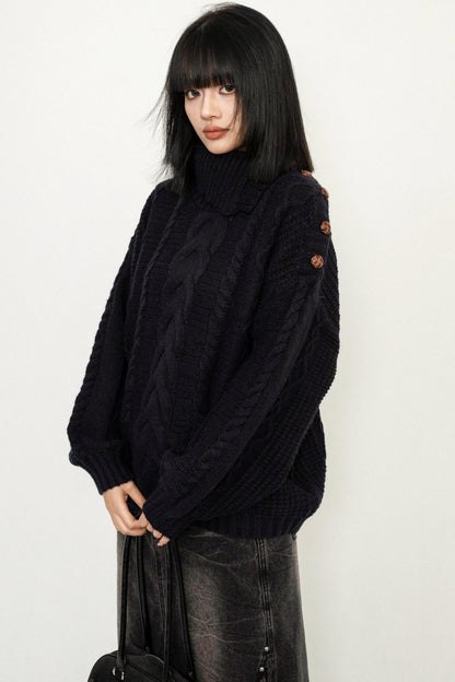 Multi-Way Loose Knit Sweater