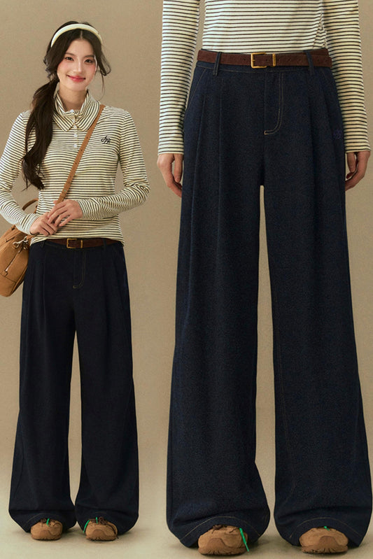 Classic Straight Denim Trousers