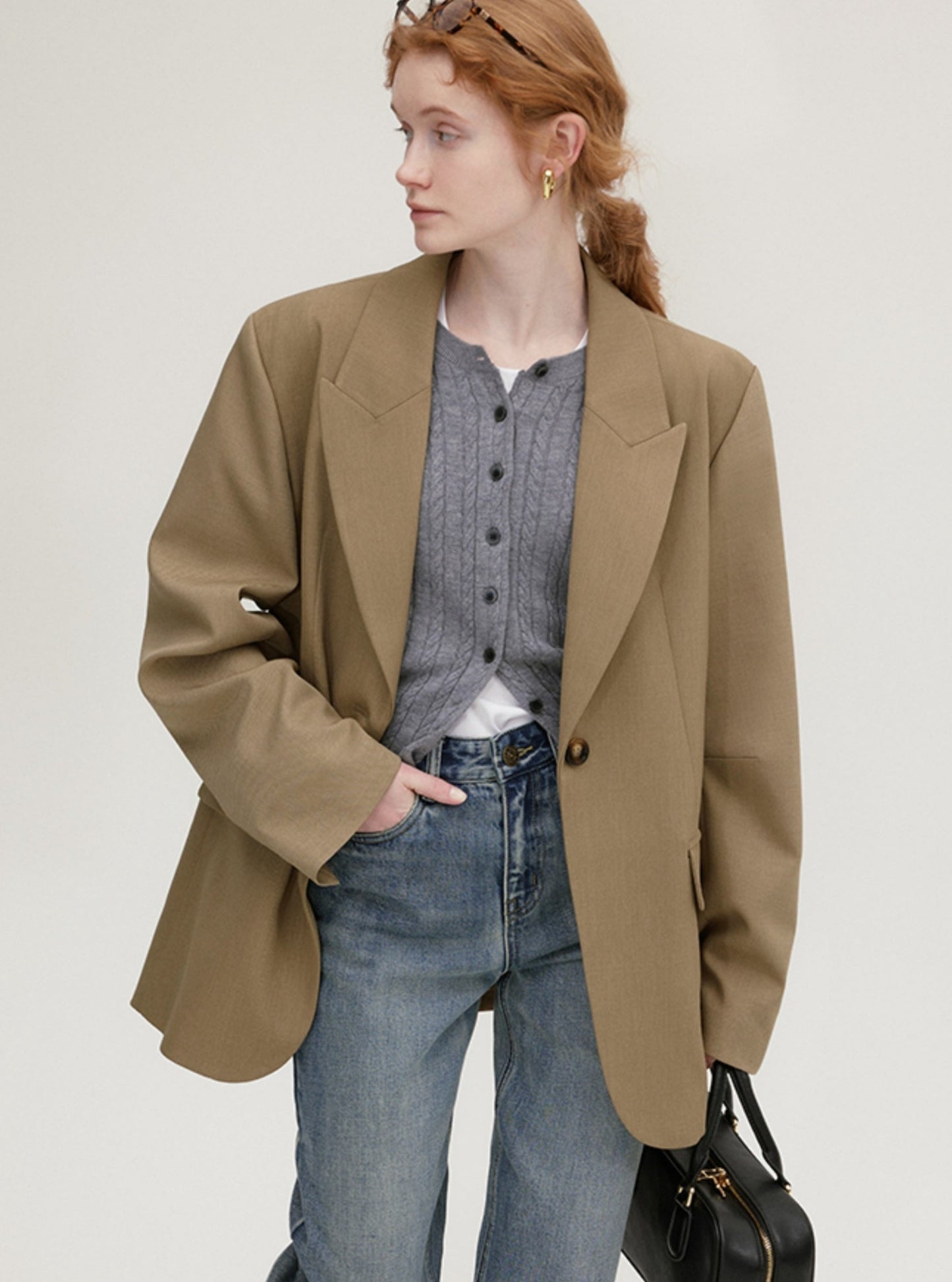 Fashion Sense One-Button Jacket