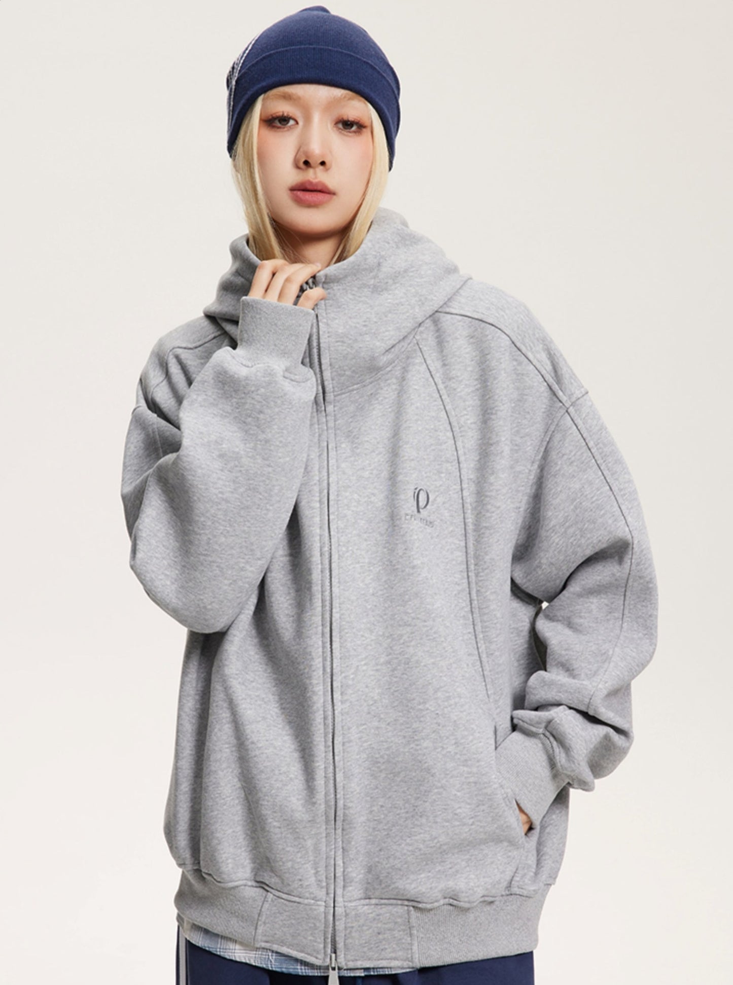 Collaboration Pound Hooded Cardigan Jacket