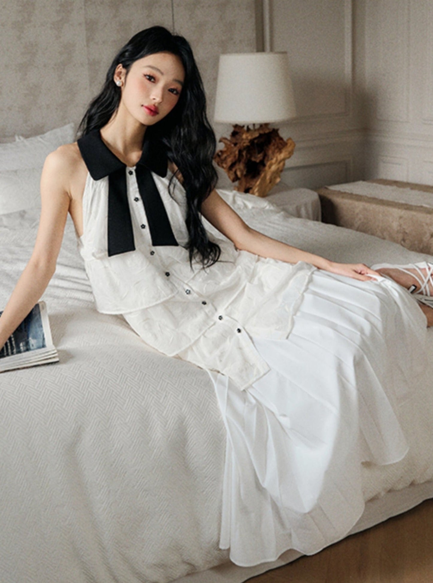 Chiffon Small Fragrance White Dress