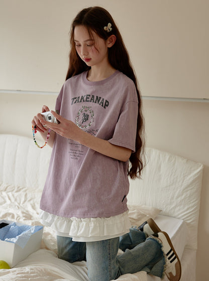 Retro Printed Loose Fit T-Shirt