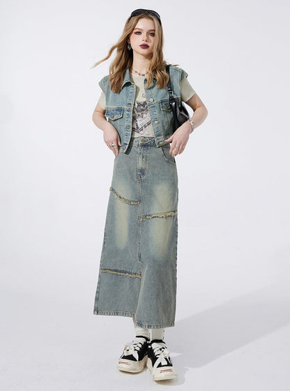 Fairy Pocket Denim Skirt