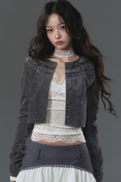 Temperament Suede Texture Jacket