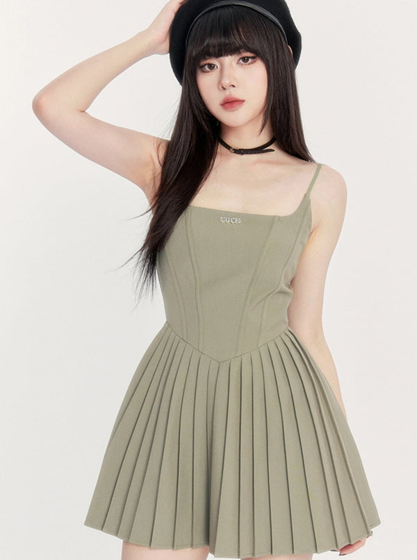 Suspender A-line Dress