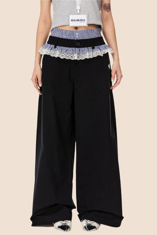 Retro Casual Wide Pants