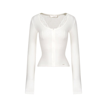 Delicate Lace Layered Two-Piece Top Set