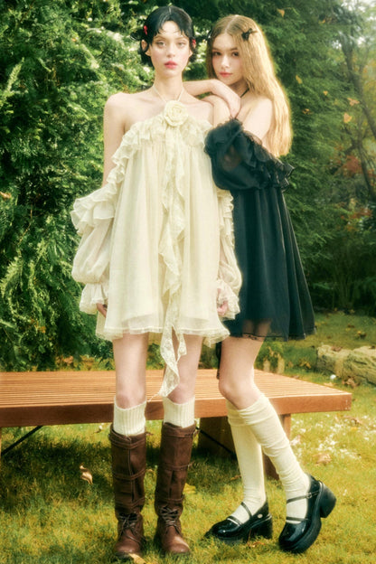 Off-Shoulder Galaxy Party Dress