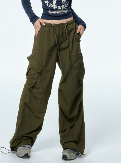 American Vintage Wide-Leg Cargo Pants