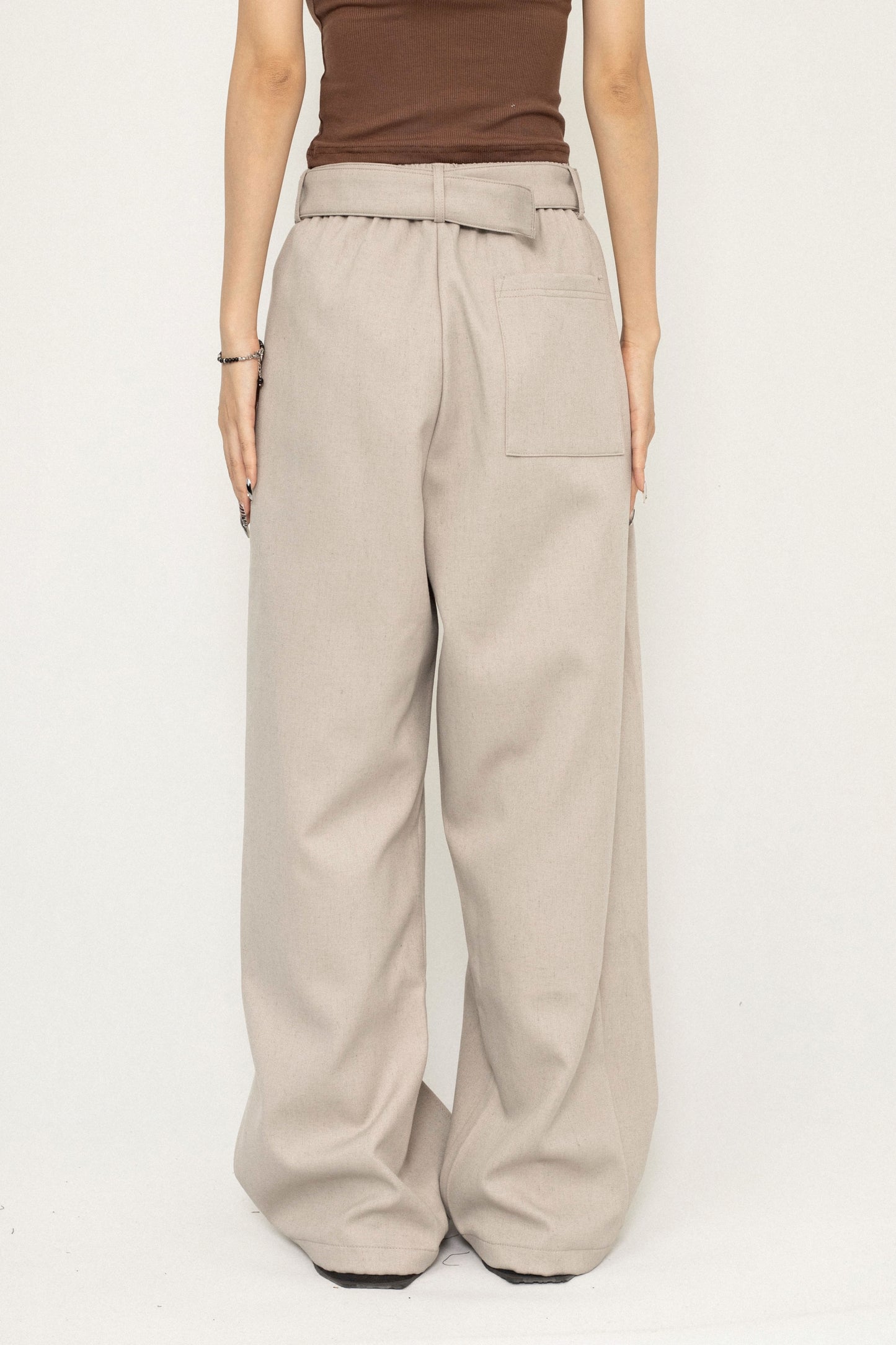 Unisex Retro Wide-Leg Suit Pants