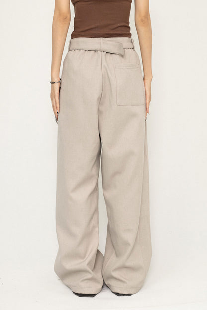 Unisex Retro Wide-Leg Suit Pants