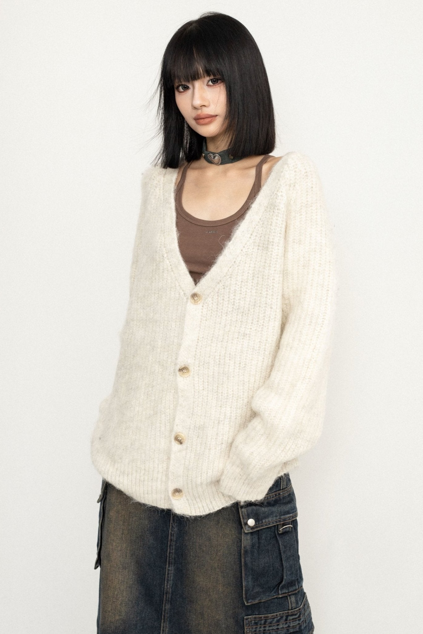 KOREAN LAZY STYLE SWEATER CARDIGAN