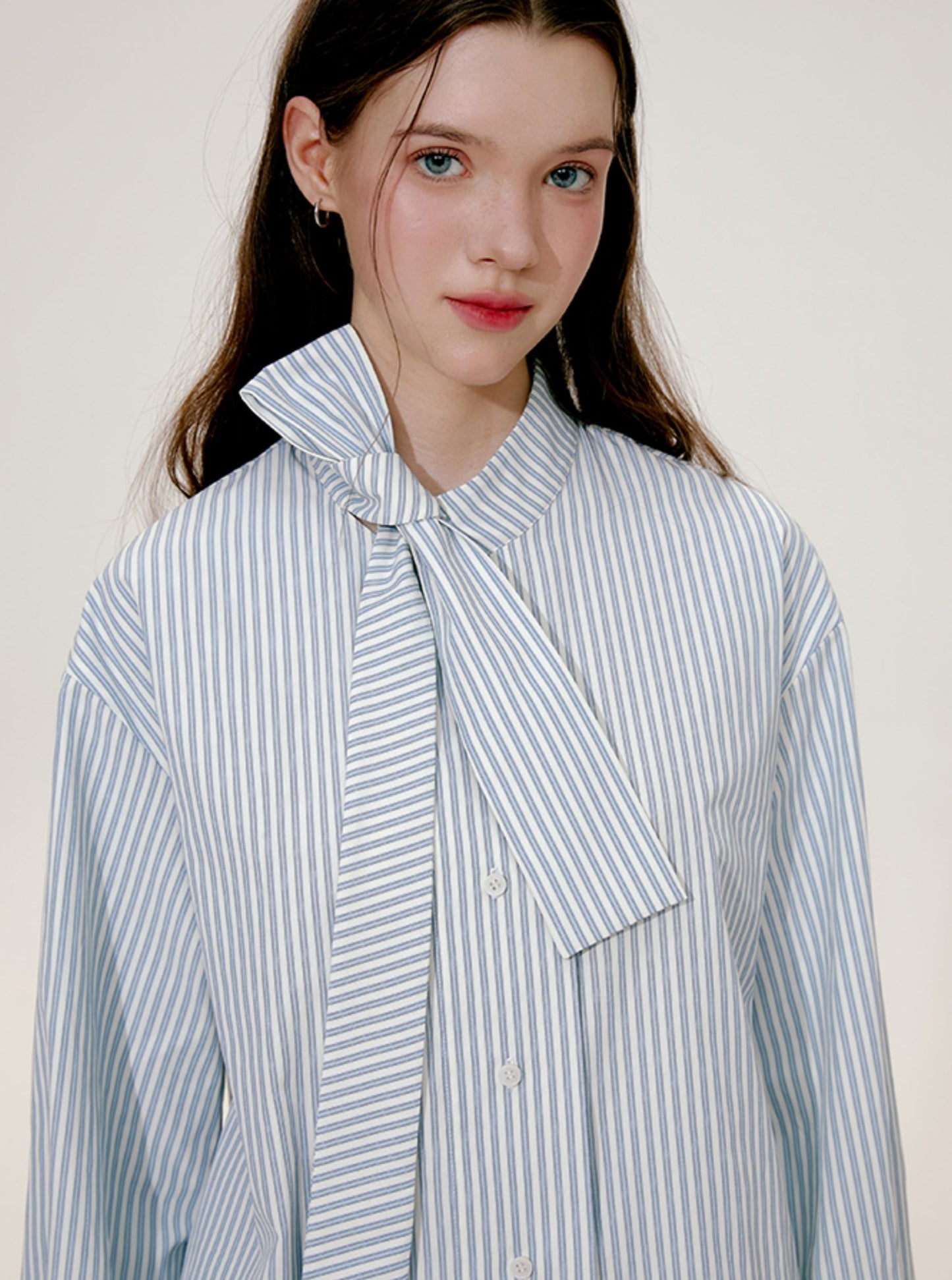 Sea Salt Stripe Bow Shirt