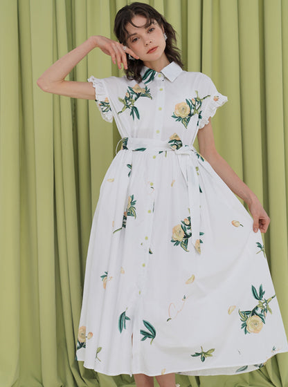 Vintage Chic Botanical Court Dress Set