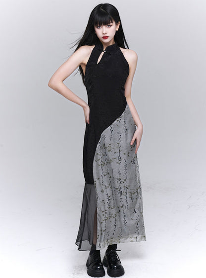 Ghost Girl 2024 Sommerkleid New Chinese Women's Dress Women's Light National Style Improved Cheongsam Skirt Cool Wear