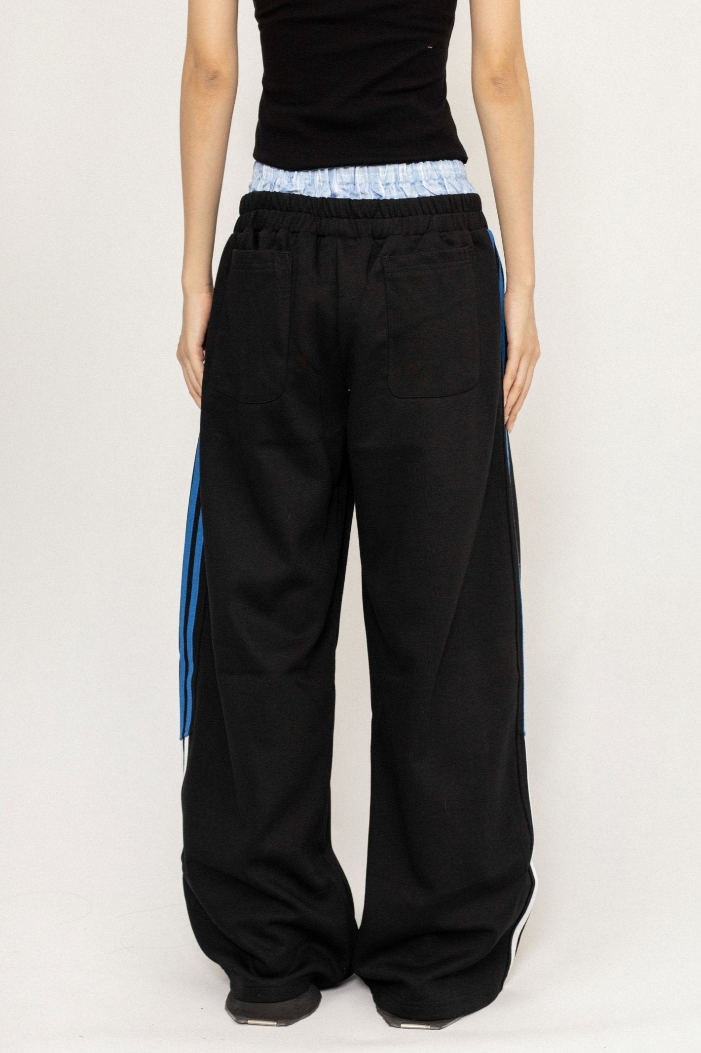 Retro Look Thin Stitching Trousers