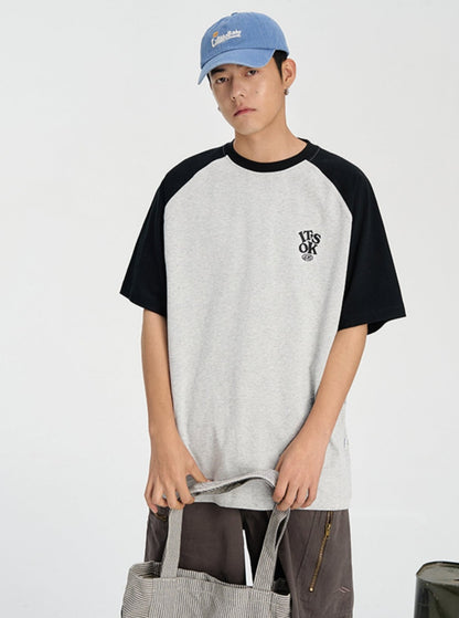 Hip-Hop OK Raglan Sleeve T-Shirt