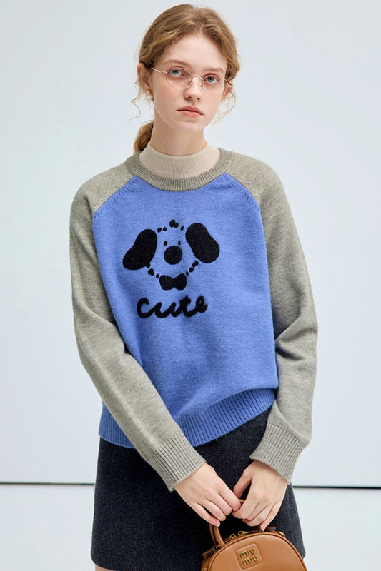 Claire College Puppy Sweater